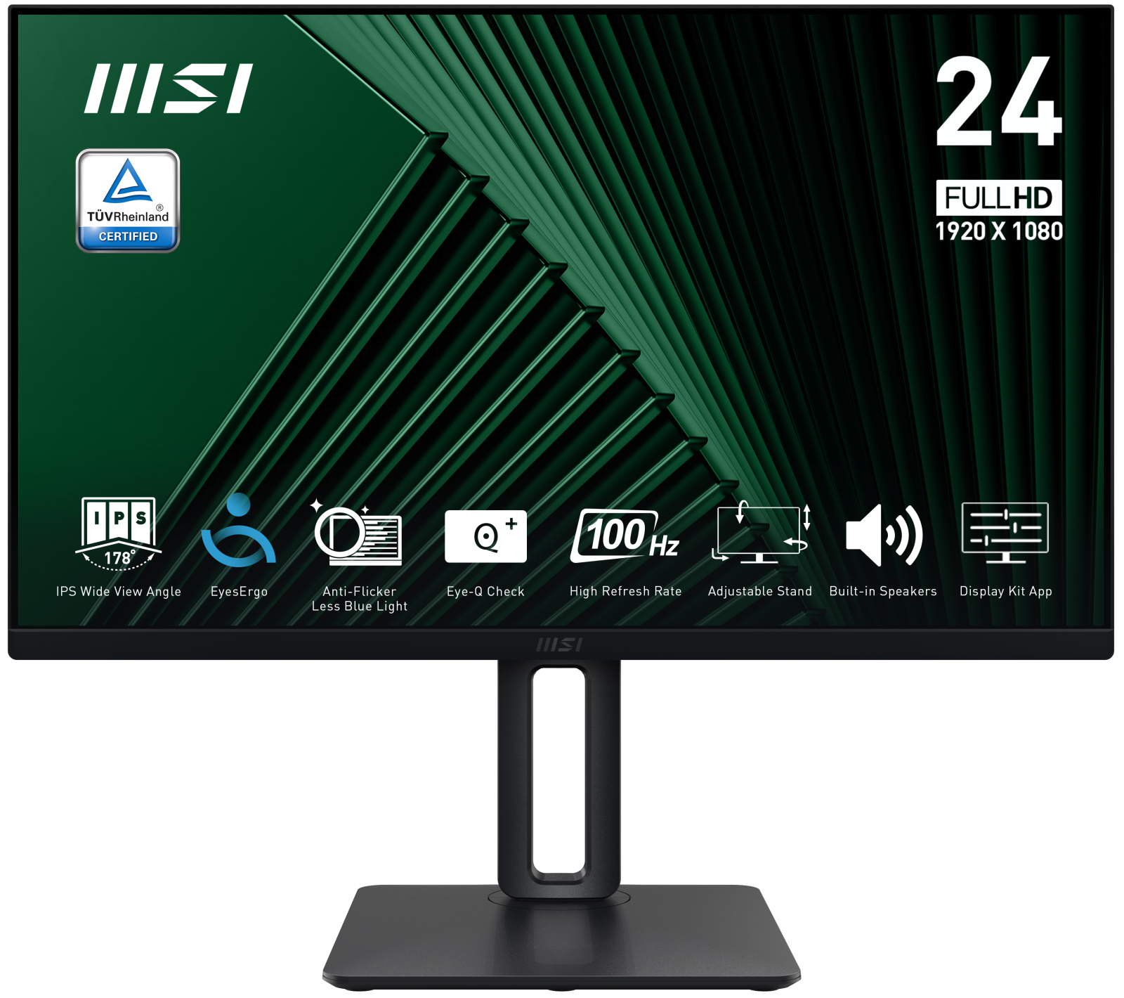 MSI 23.8 PRO MP245PG 1920x1080 (FHD) 16:9 FLAT IPS 100HZ 1MS ADAPTIVE-SYNC PIVOT MONITOR - 3