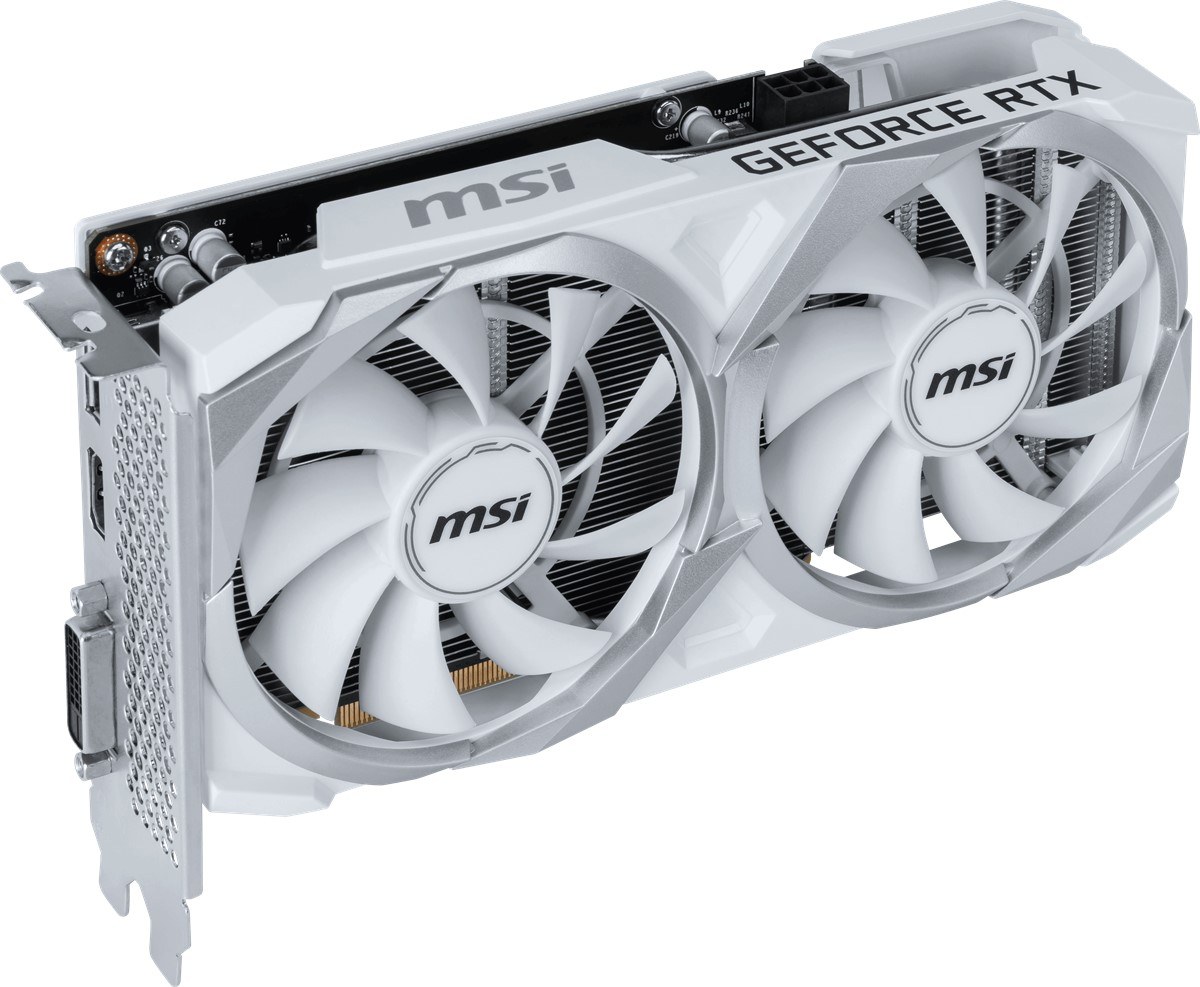 MSI VGA GEFORCE RTX 3050 VENTUS 2X XS WHITE 8G OC RTX3050 8GB GDDR6 128B DX12 PCIE 4.0 X8 (3XDP 1XHDMI) - 5