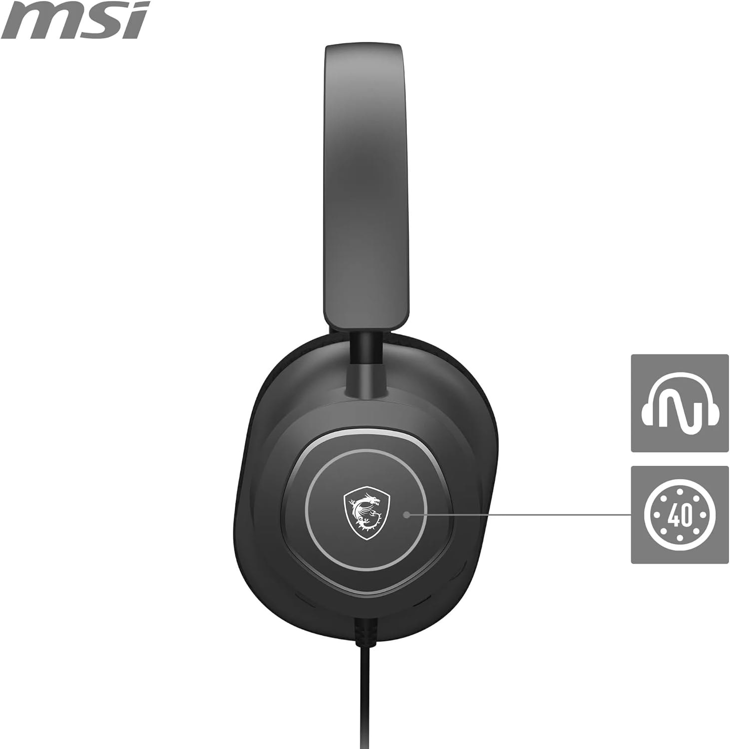 MSI GG MAESTRO 300 GAMING HEADSET USB C KULAKÜSTÜ KULAKLIK - 6