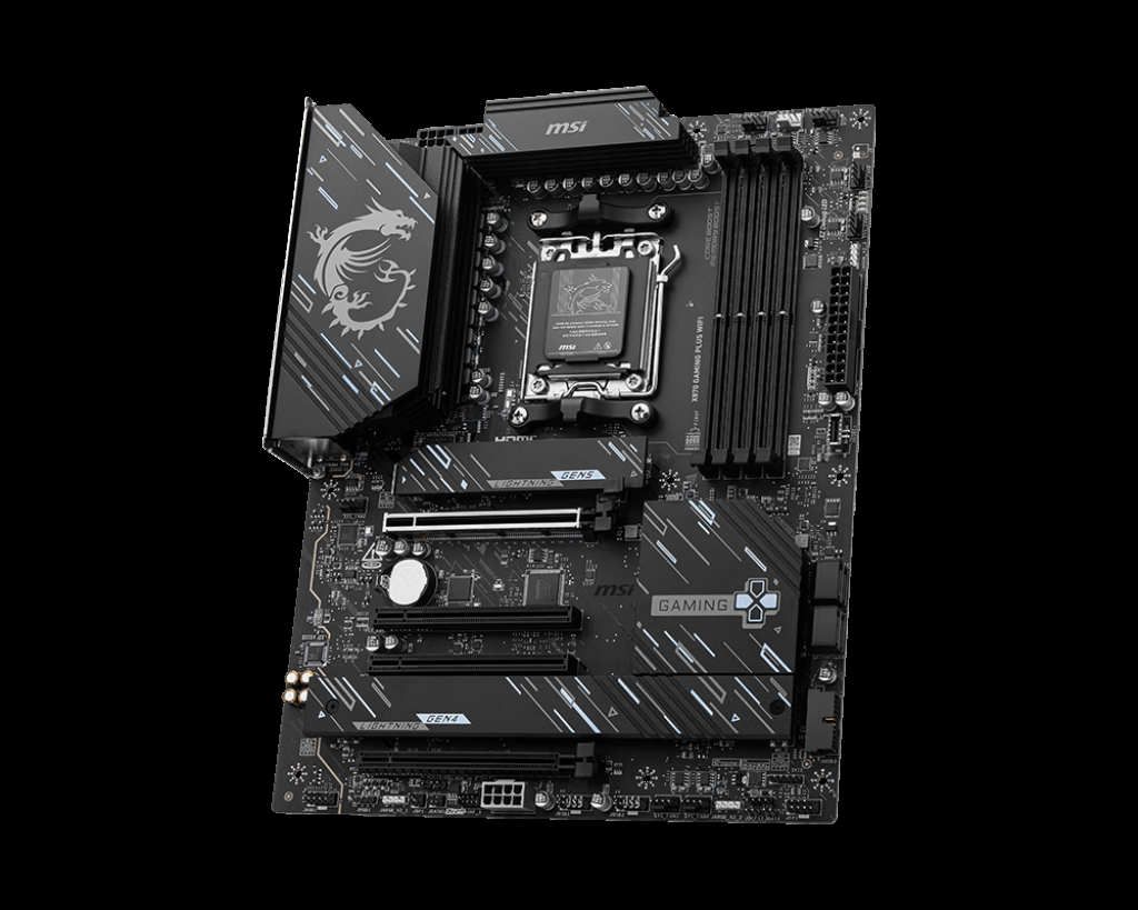 MSI MB X870 GAMING PLUS WIFI AM5 DDR5 8200MHZ(OC) 3X M.2 USB4 HDMI 5G LAN WIFI 7 RGB ATX - 3