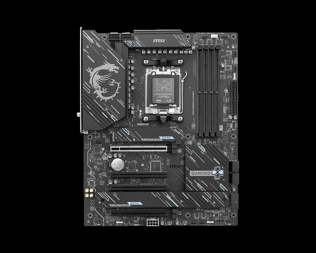 MSI MB X870 GAMING PLUS WIFI AM5 DDR5 8200MHZ(OC) 3X M.2 USB4 HDMI 5G LAN WIFI 7 RGB ATX - 2
