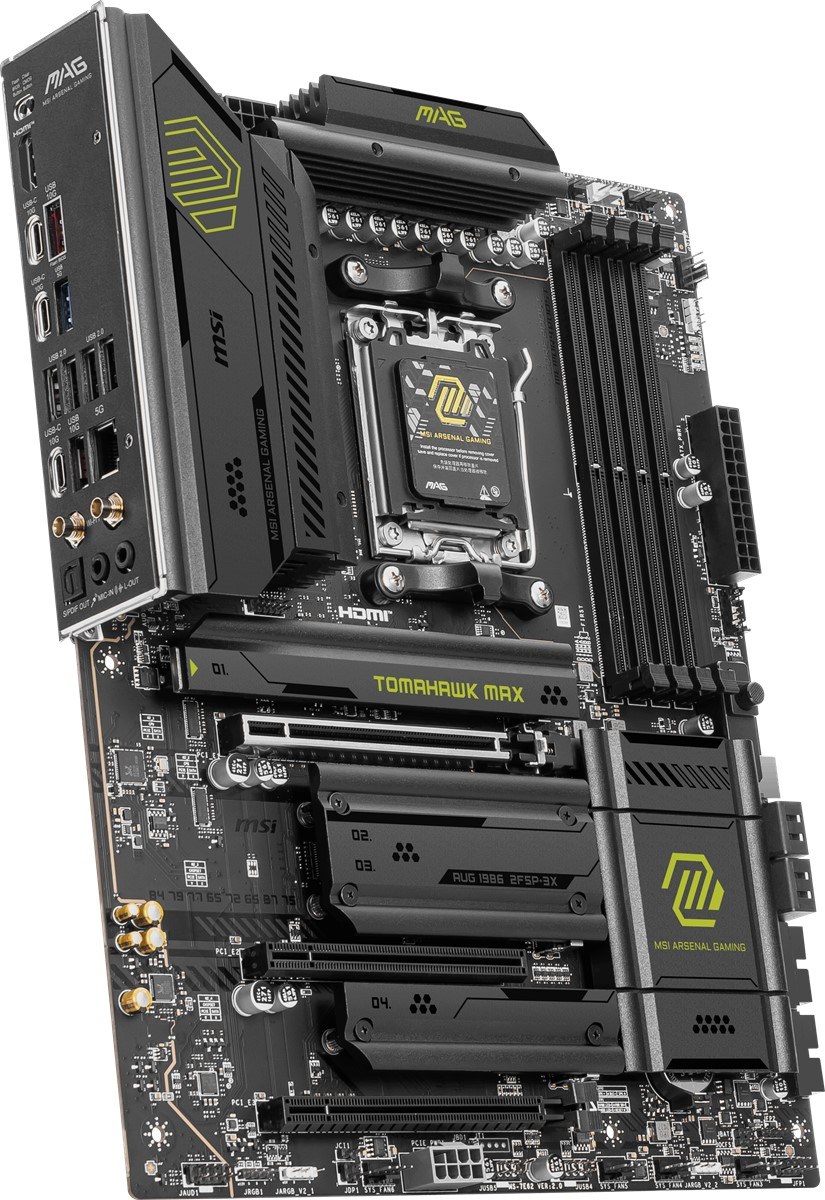 MSI MB MAG B850 TOMAHAWK MAX WIFI AM5 DDR5 8400MHZ(OC) HDMI 4X M.2 USB 10GBS 5G LAN WI-FI 7 ATX - 5