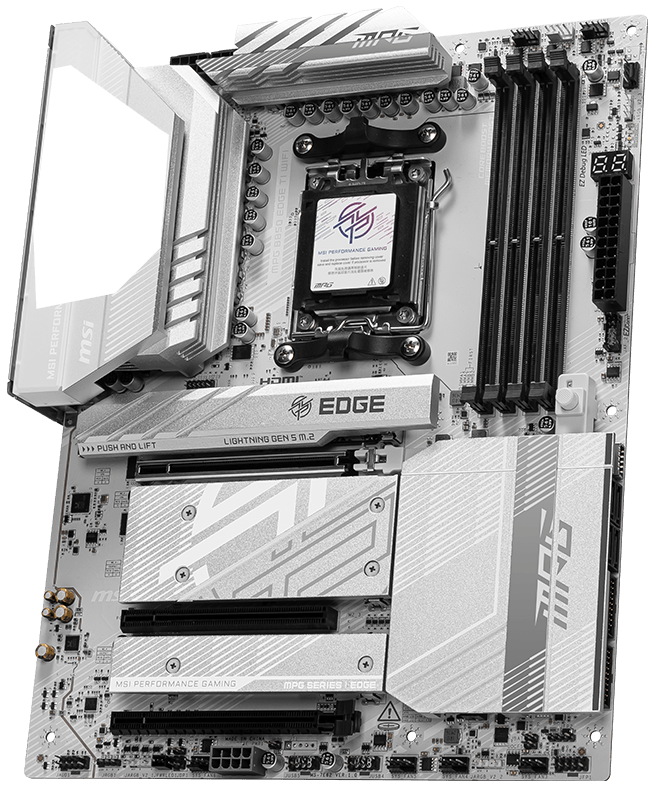 MSI MB MPG B850 EDGE TI WIFI AM5 DDR5 8400MHZ(OC) HDMI 4X M.2 USB 10GBS 5G LAN WI-FI 7 ATX - 2