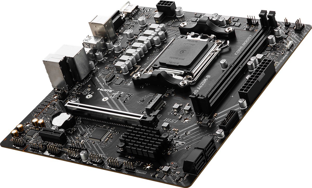MSI MB PRO A620M-B AM5 DDR5 6800MHZ(OC) HDMI VGA M.2 USB3.2 JARGB_V2 MATX - 3