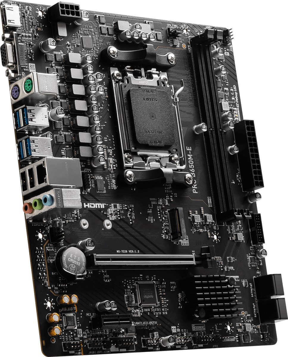 MSI MB PRO B650M-E AM5 DDR5 6800MHZ(OC) HDMI VGA M.2 USB3.2 2.5G LAN MATX - 5