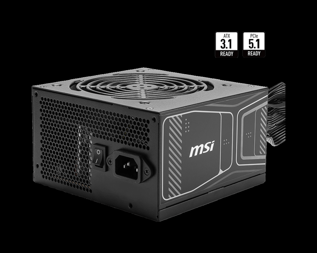 MSI PSU MAG A750GN PCIE5 750W 80+ GOLD POWER SUPPLY