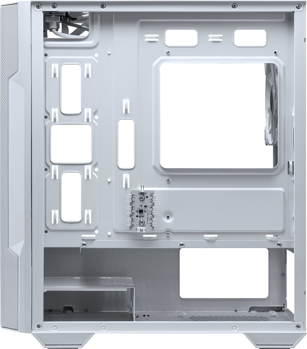 MSI MAG FORGE M100R WHITE TEMPERLİ CAM 3X120MM 1X120MM ARGB FAN MATX GAMİNG BİLGİSAYAR KASASI - 6