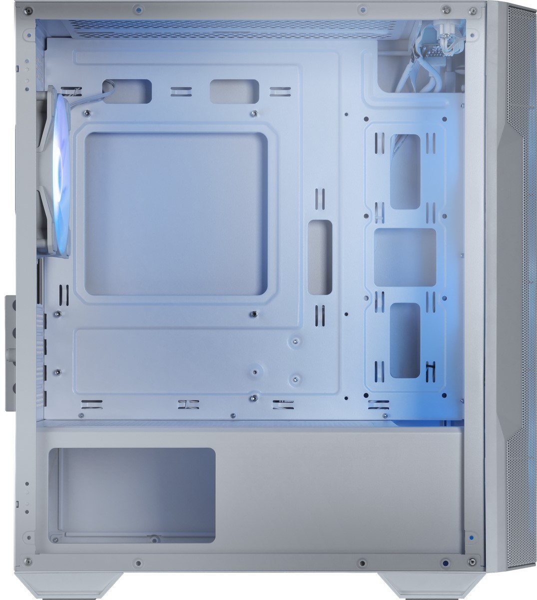 MSI MAG FORGE M100R WHITE TEMPERLİ CAM 3X120MM 1X120MM ARGB FAN MATX GAMİNG BİLGİSAYAR KASASI - 5