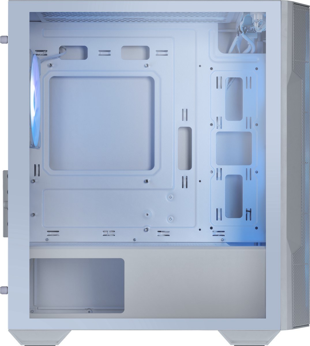 MSI MAG FORGE M100R WHITE TEMPERLİ CAM 3X120MM 1X120MM ARGB FAN MATX GAMİNG BİLGİSAYAR KASASI - 2