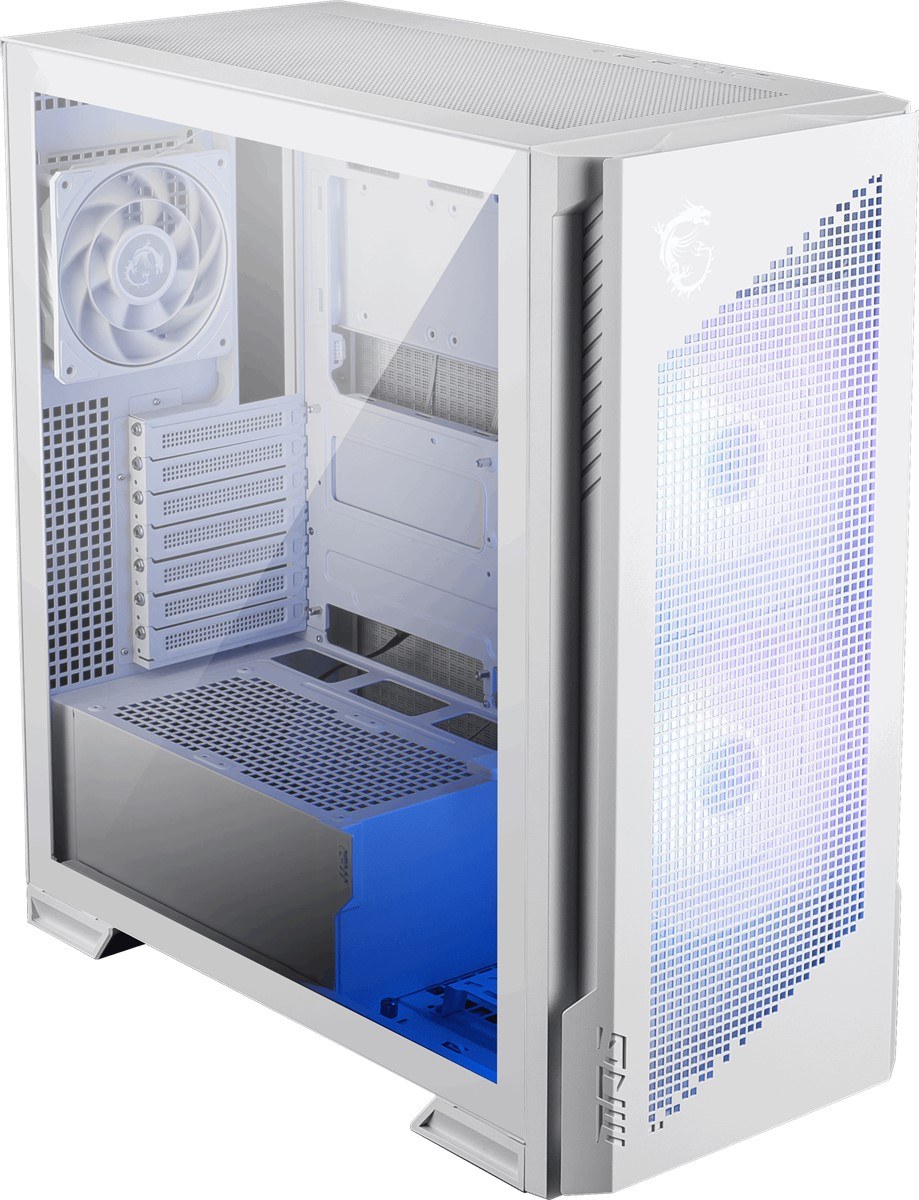 MSI MPG VELOX 300R AIRFLOW PZ WHITE TEMPERLİ CAM 2 X 120MM ARGB 1XX 120 MM FAN E-ATX GAMİNG BİLGİSAYAR KASASI - 6