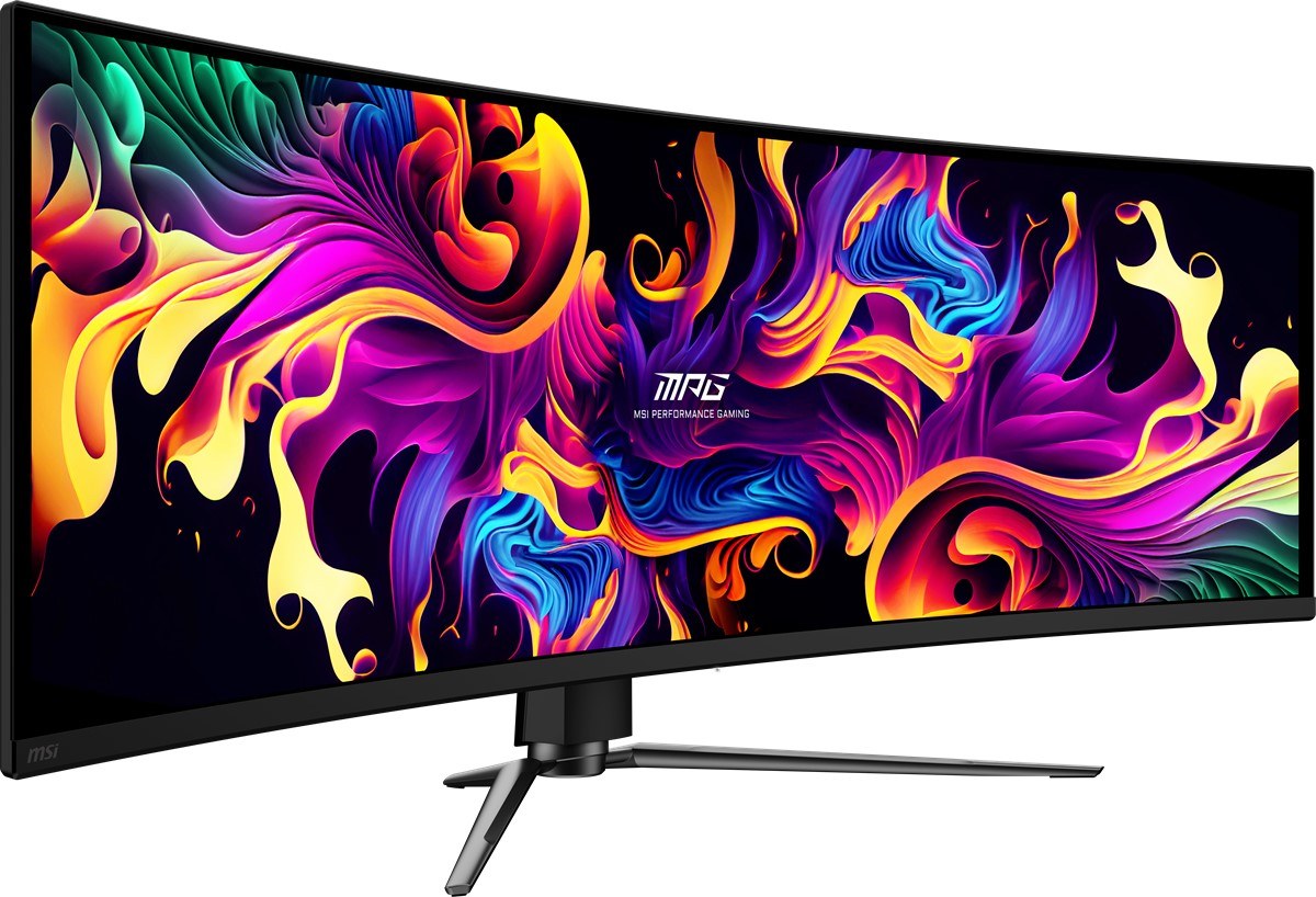 MSI 49 MPG 491CQPX QD-OLED 5120x1440 (DQHD) CURVE 1800R QD-OLED 240HZ 0.03MS G-SYNC COMPATIBLE GAMING MONITOR - 3