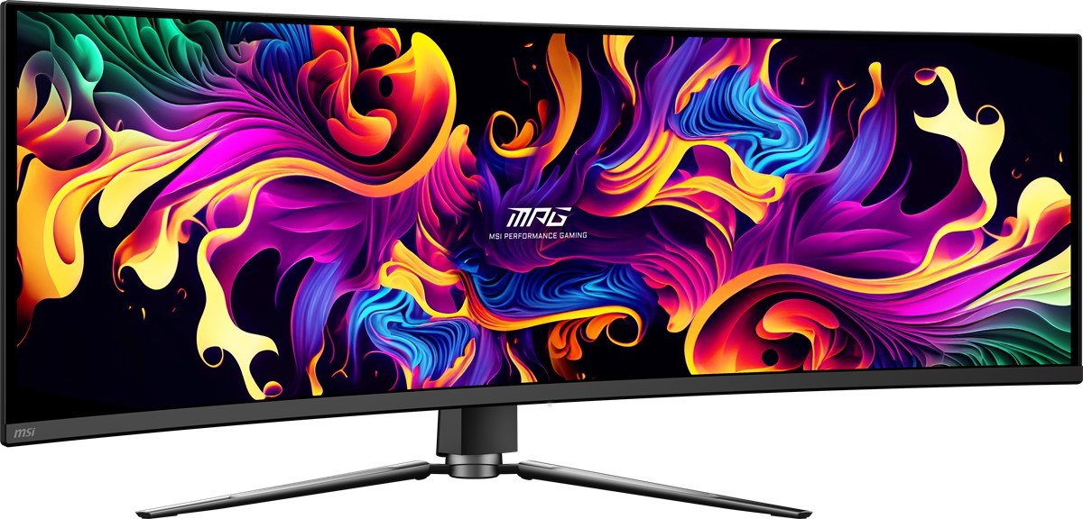 MSI 49 MPG 491CQPX QD-OLED 5120x1440 (DQHD) CURVE 1800R QD-OLED 240HZ 0.03MS G-SYNC COMPATIBLE GAMING MONITOR - 2