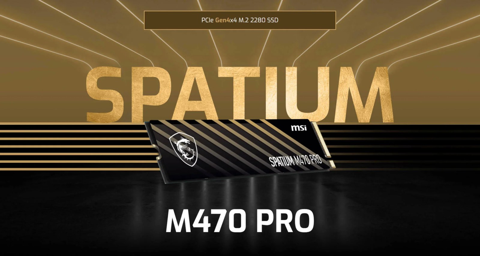 MSI SSD SPATIUM M470 PRO PCIE 4.0 NVME M.2 1TB R:6000 W:4500 - 4