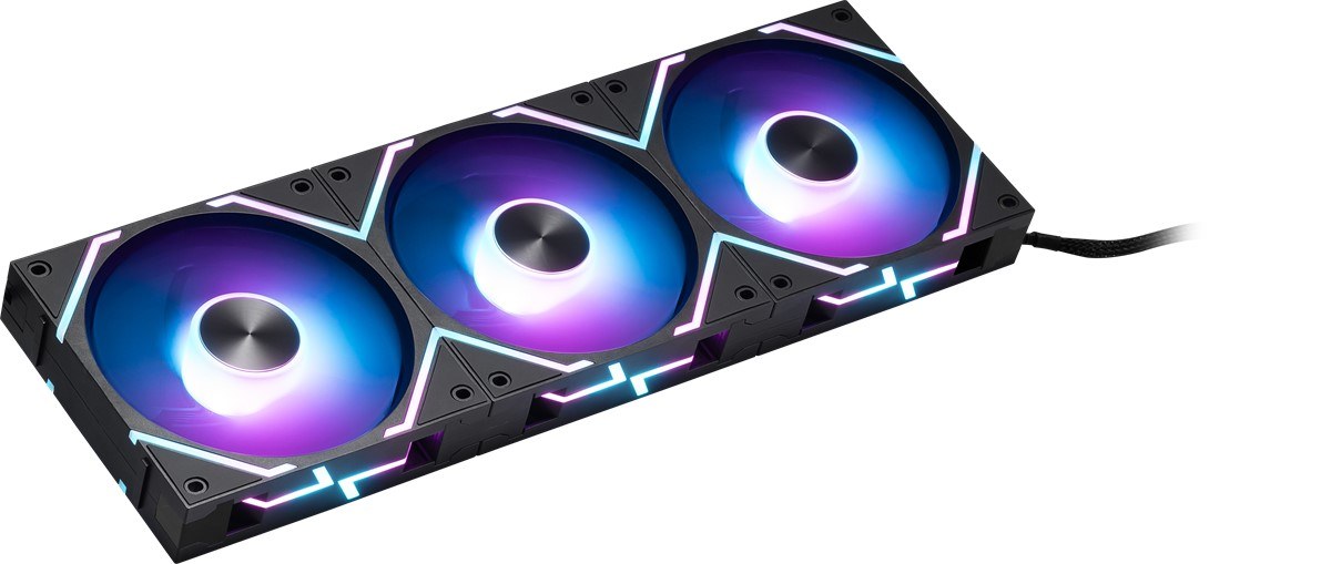 MSI MPG EZ120 ARGB-3B ARGB 120MM MANYETİK DAİSY-CHAİN SİYAH 3’LÜ KASA FANI - 2