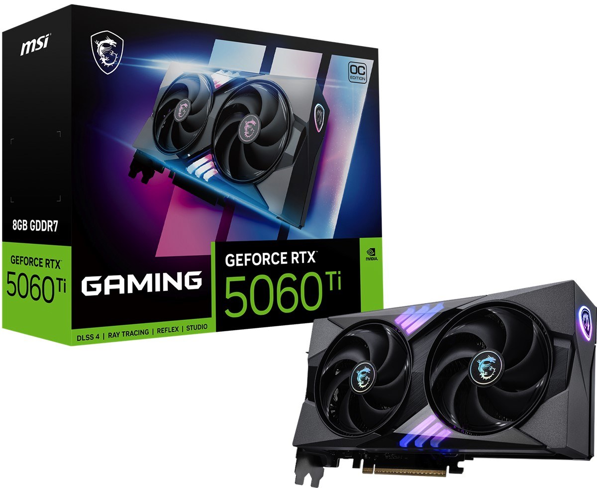 MSI VGA GeForce RTX 5060 TI 8G GAMING OC RTX5060TI 8GB GDDR7 128B DX12 PCIE 5.0 X16 (3XDP 1XHDMI) - 2