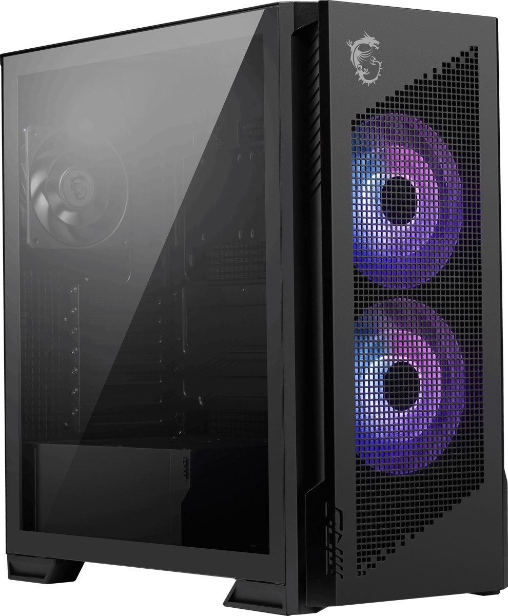 MSI MPG VELOX 300R AIRFLOW PZ TEMPERLİ CAM 2 X 120MM ARGB 1XX 120 MM FAN E-ATX GAMİNG BİLGİSAYAR KASASI - 6