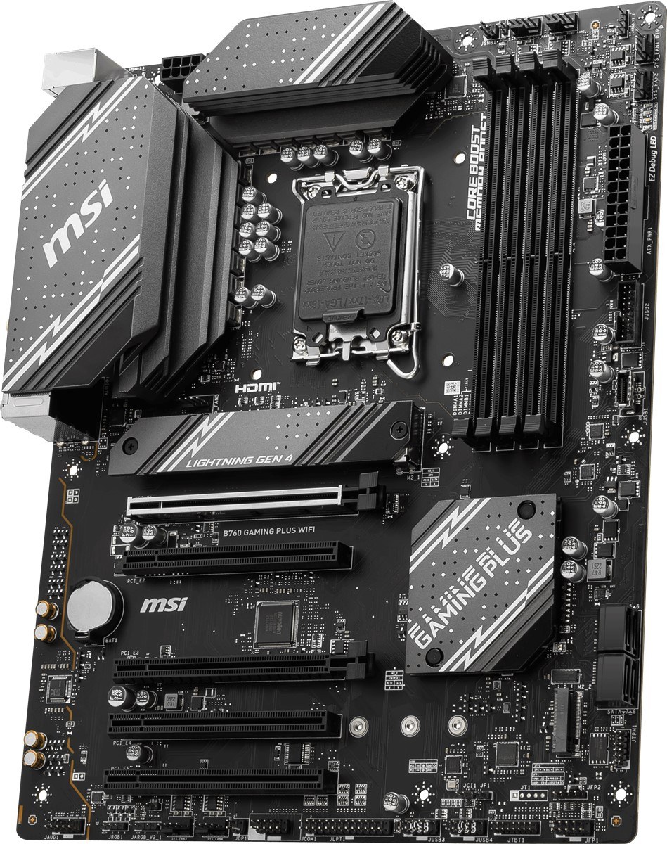 MSI MB B760 GAMING PLUS WIFI SOKET 1700 DDR4 5333(OC) PCI-E ,M.2 USB3.2 HDMI,DP 1X 2.5G LAN WI-FI 6E ATX - 4