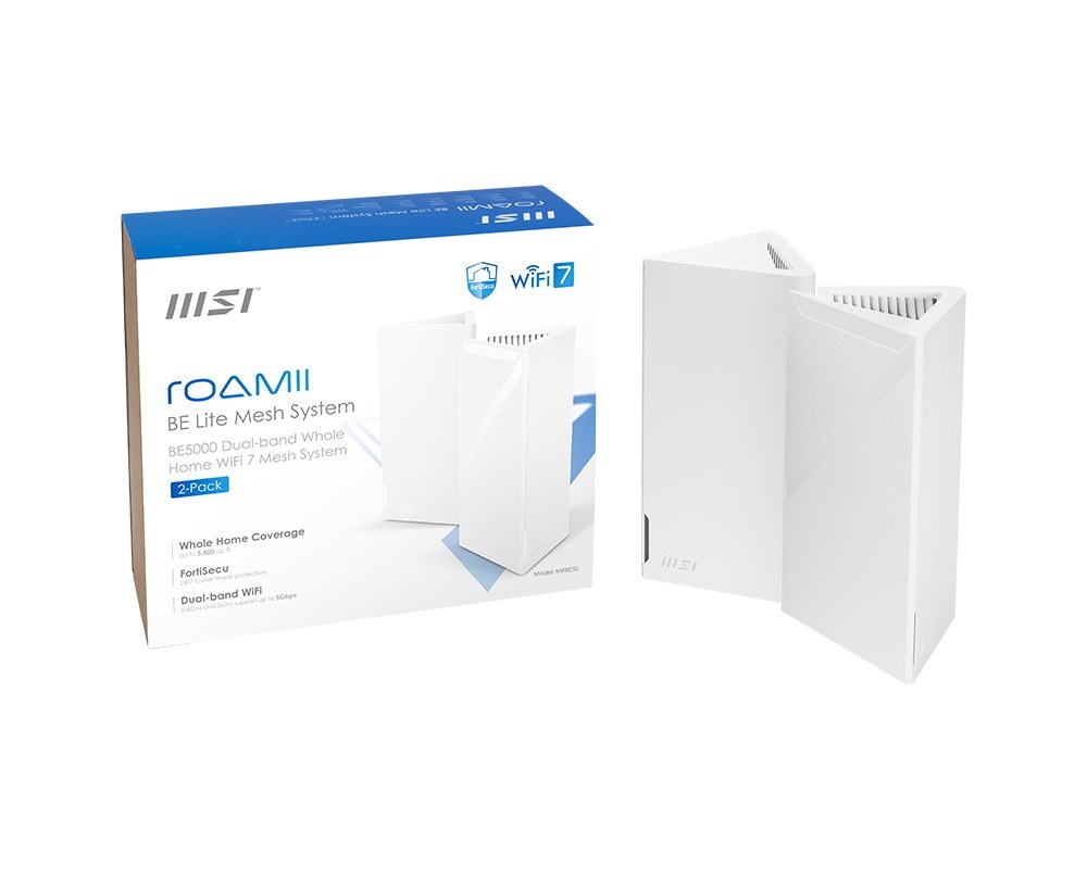 MSI NETWORK ROAMII BE LITE MESH SYSTEM- 2 PACK - 8