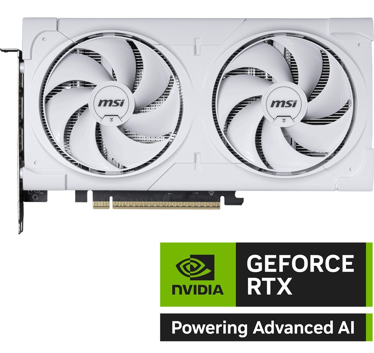MSI VGA GEFORCE RTX 5060 TI 8G VENTUS 2X OC WHITE PLUS RTX5060TI 8GB GDDR7 128B DX12 PCIE 5.0 X16 (3XDP 1XHDMI)