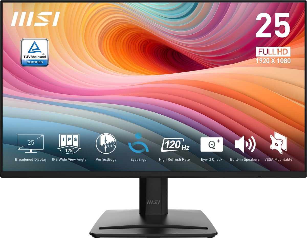 MSI 24.5 PRO MP252 E2 1920x1080 (FHD) 16:9 FLAT IPS 120HZ 1MS ADAPTIVE-SYNC MONITOR - 2
