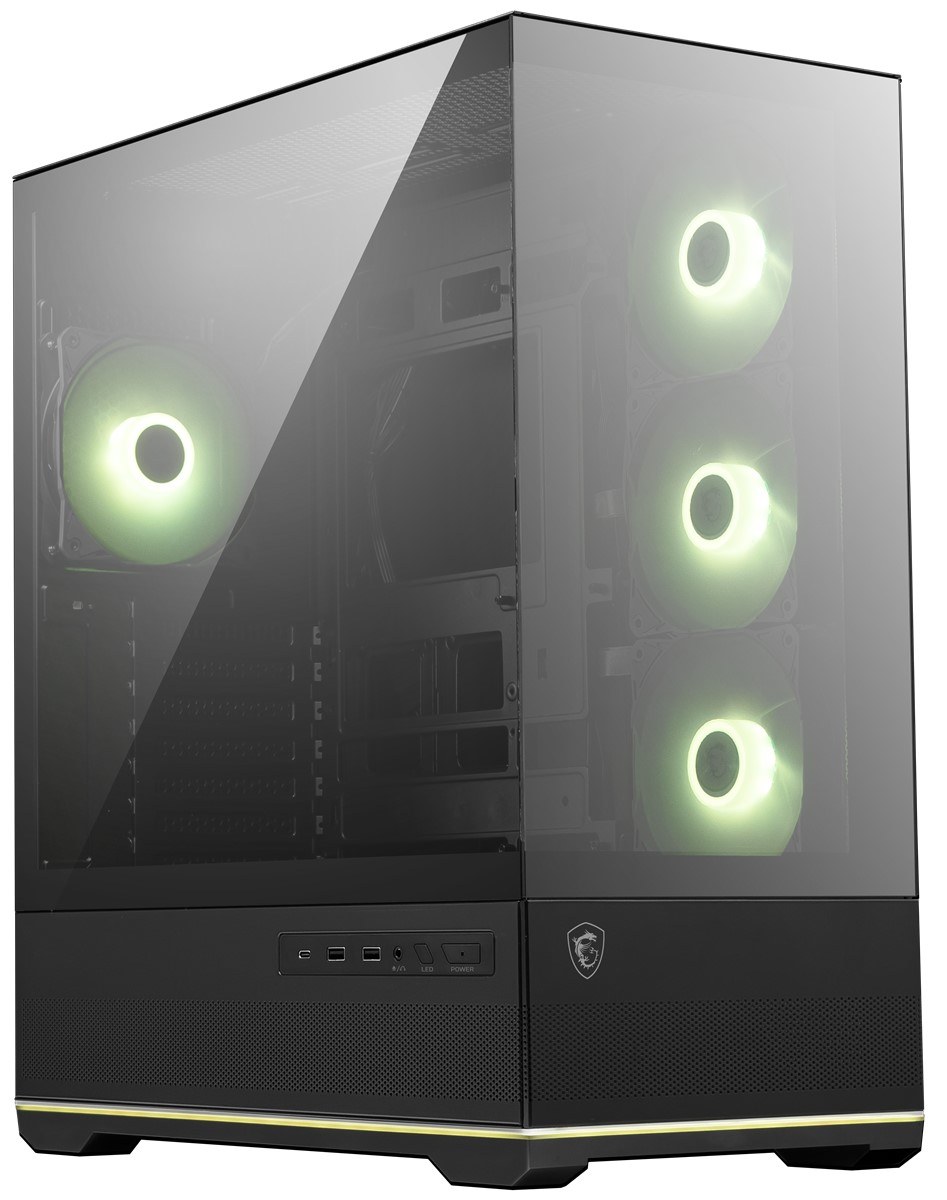 MSI MAG PANO 110R PZ TEMPERLİ CAM 3X120MM 1X120MM ARGB FAN ATX PANORAMİK GAMİNG BİLGİSAYAR KASASI - 5