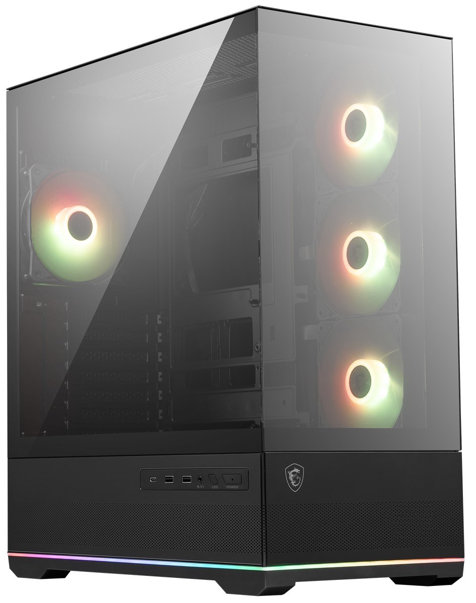 MSI MAG PANO 110R PZ TEMPERLİ CAM 3X120MM 1X120MM ARGB FAN ATX PANORAMİK GAMİNG BİLGİSAYAR KASASI - 3