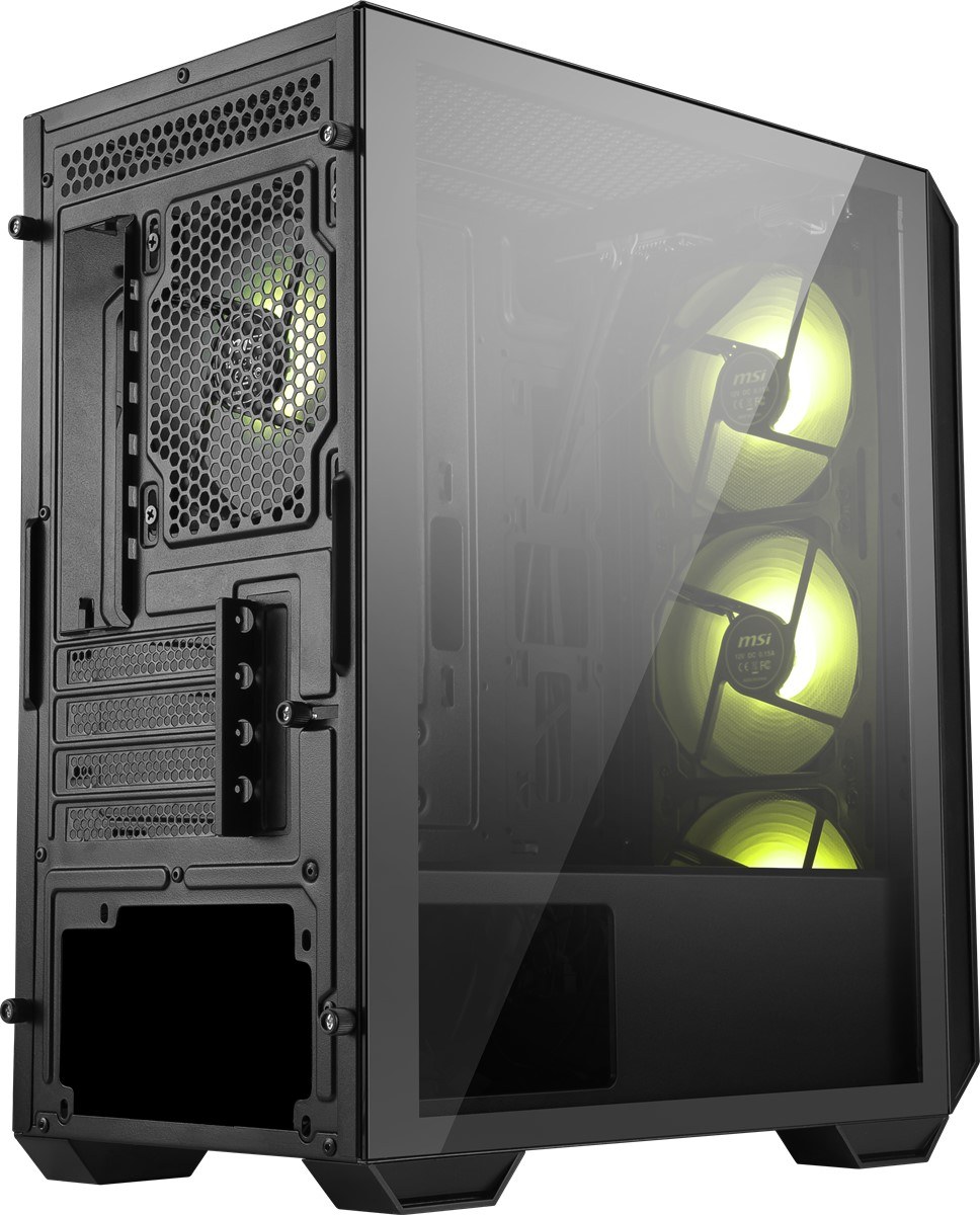 MSI MAG FORGE M110R AIRFLOW TEMPERLİ CAM 3X120MM 1X120MM ARGB FAN MATX GAMİNG BİLGİSAYAR KASASI - 3