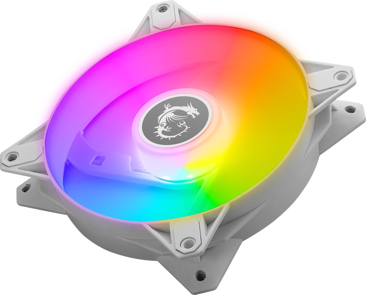 MSI MAG F120 ARGB WHITE-3RW ARGB 120MM BEYAZ 3’LÜ REVERSE KASA FANI - 4