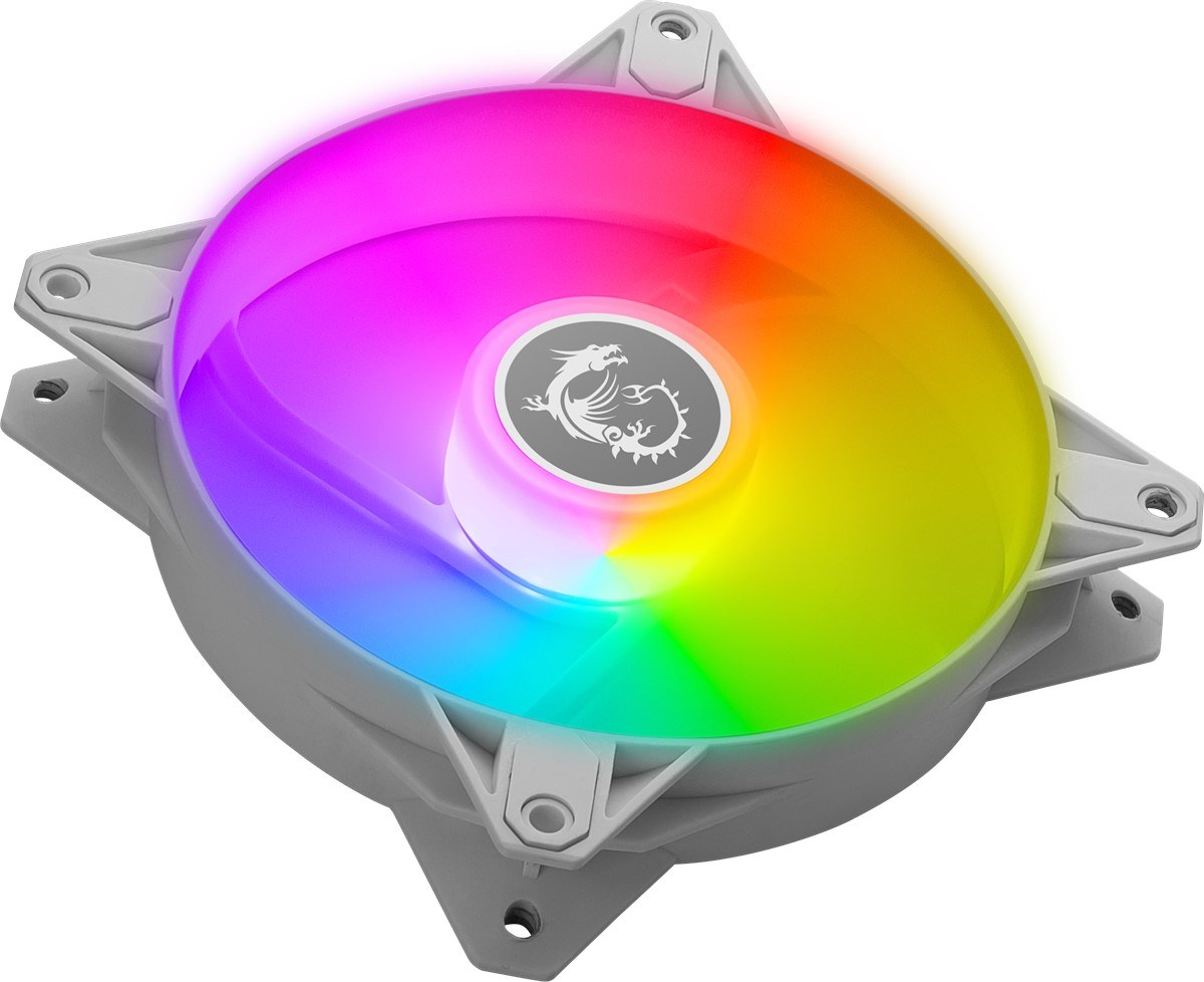 MSI MAG F120 ARGB WHITE-3RW ARGB 120MM BEYAZ 3’LÜ REVERSE KASA FANI - 2