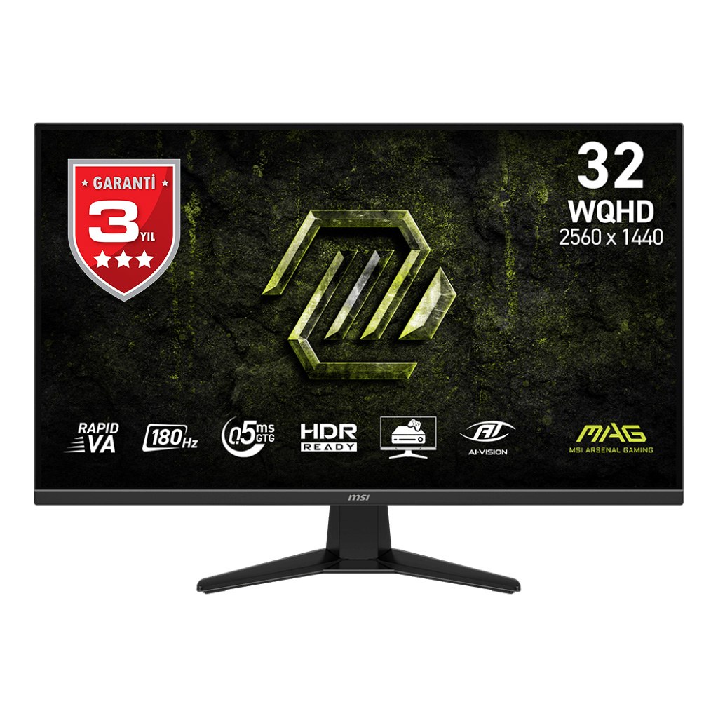 MSI 31.5 MAG 325QF E18V 2560x1440 (WQHD) 16:9 FLAT RAPID VA 180HZ 0.5ms (Min.) ADAPTIVE-SYNC GAMING MONITOR - 2