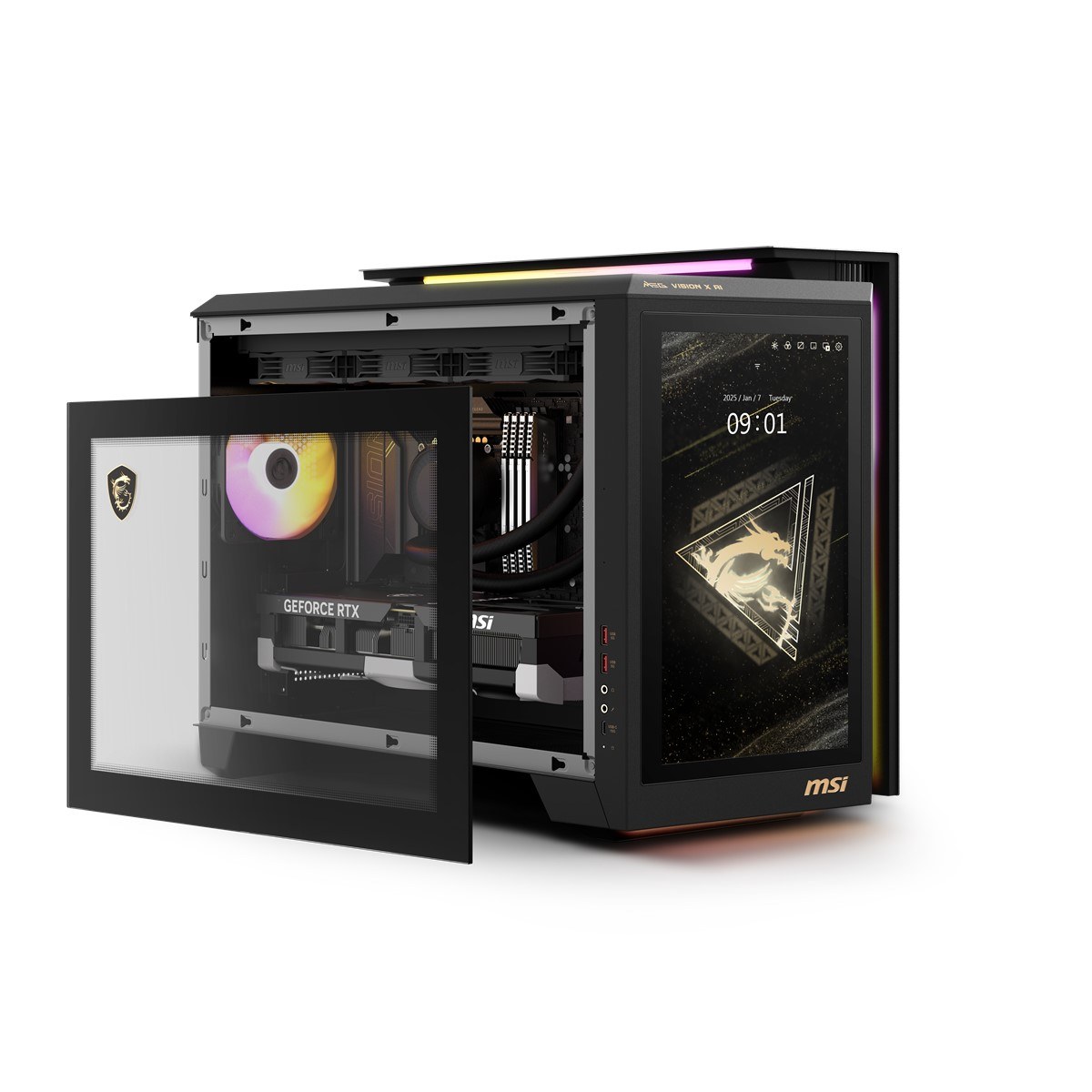 MSI MEG VISION X AI 2NVZ9-003EU ULTRA 9 285K 64GB DDR5 2TB SSD RTX 5090 3X 32G W11 GAMING DT PC
