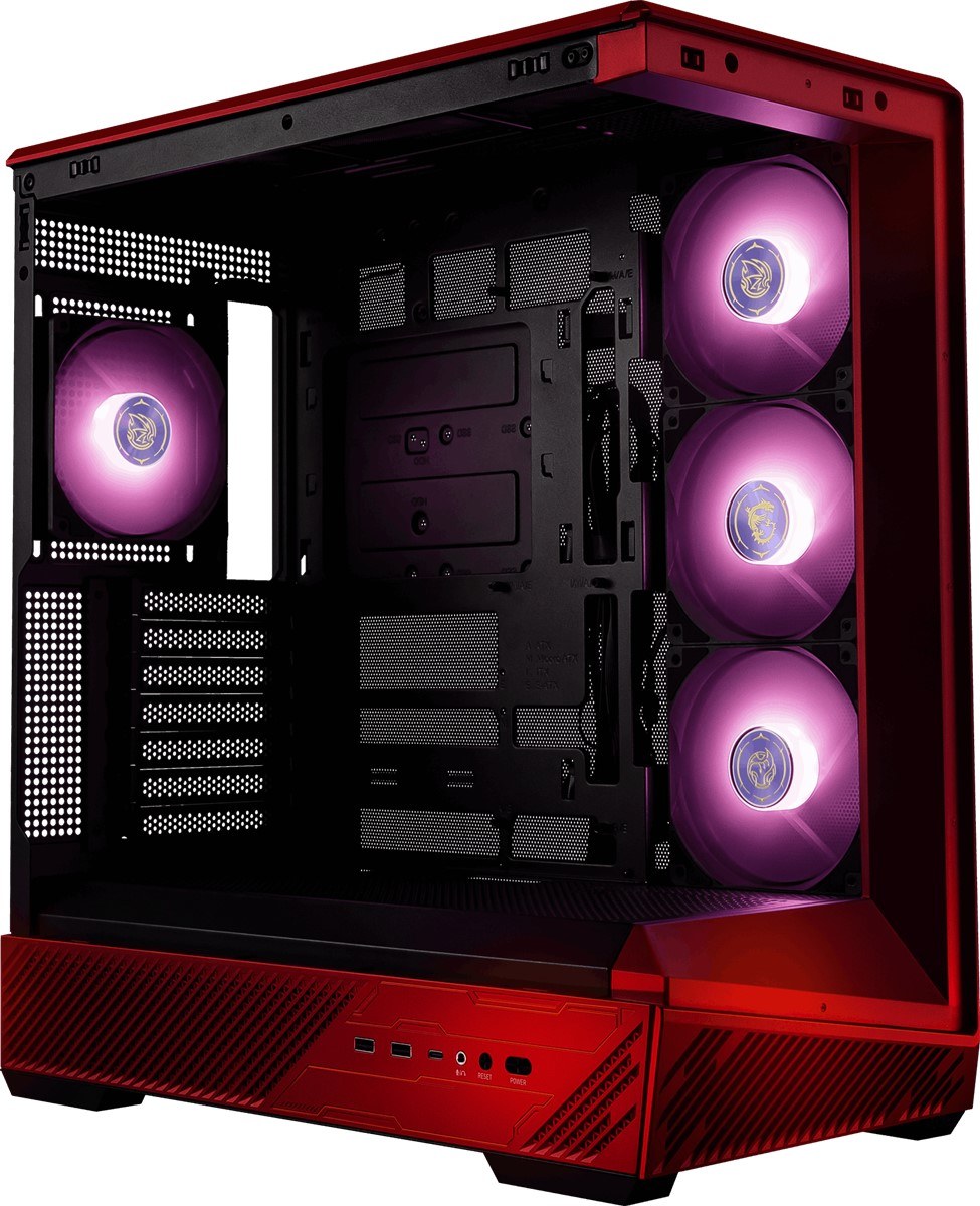 MSI PANO 130R MLG EDITION 3X120MM ARGB 1X120MM ARGB FAN ATX PANORAMİK GAMİNG BİLGİSAYAR KASASI - 2