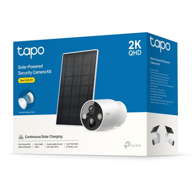 TP-LINK TAPO C425 KIT GUNES ENERJILI GUVENLIK KAMERA KITI - 2