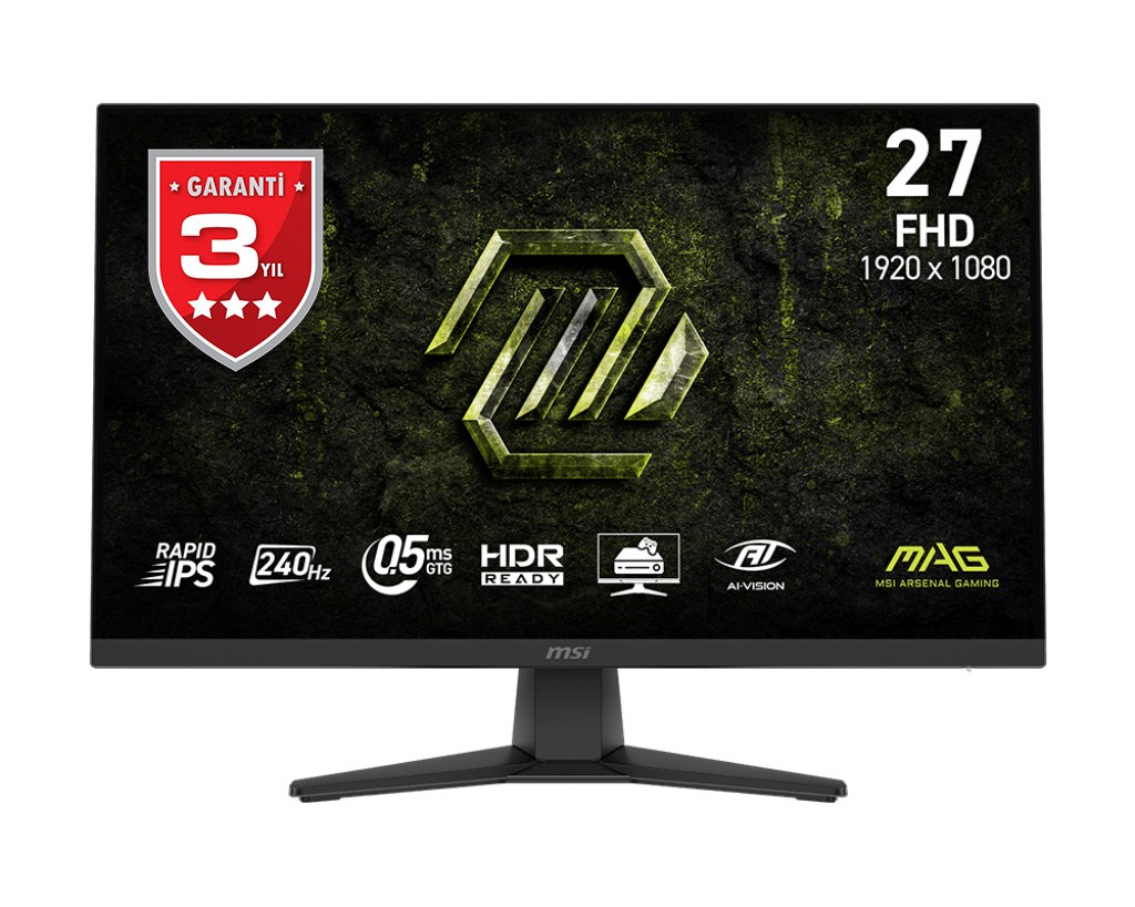 MSI 27 MAG 272F X24 1920x1080 (FHD) 16:9 FLAT RAPID IPS 240HZ 0.5MS (GTG) ADAPTIVE SYNC GAMING MONITOR - 2