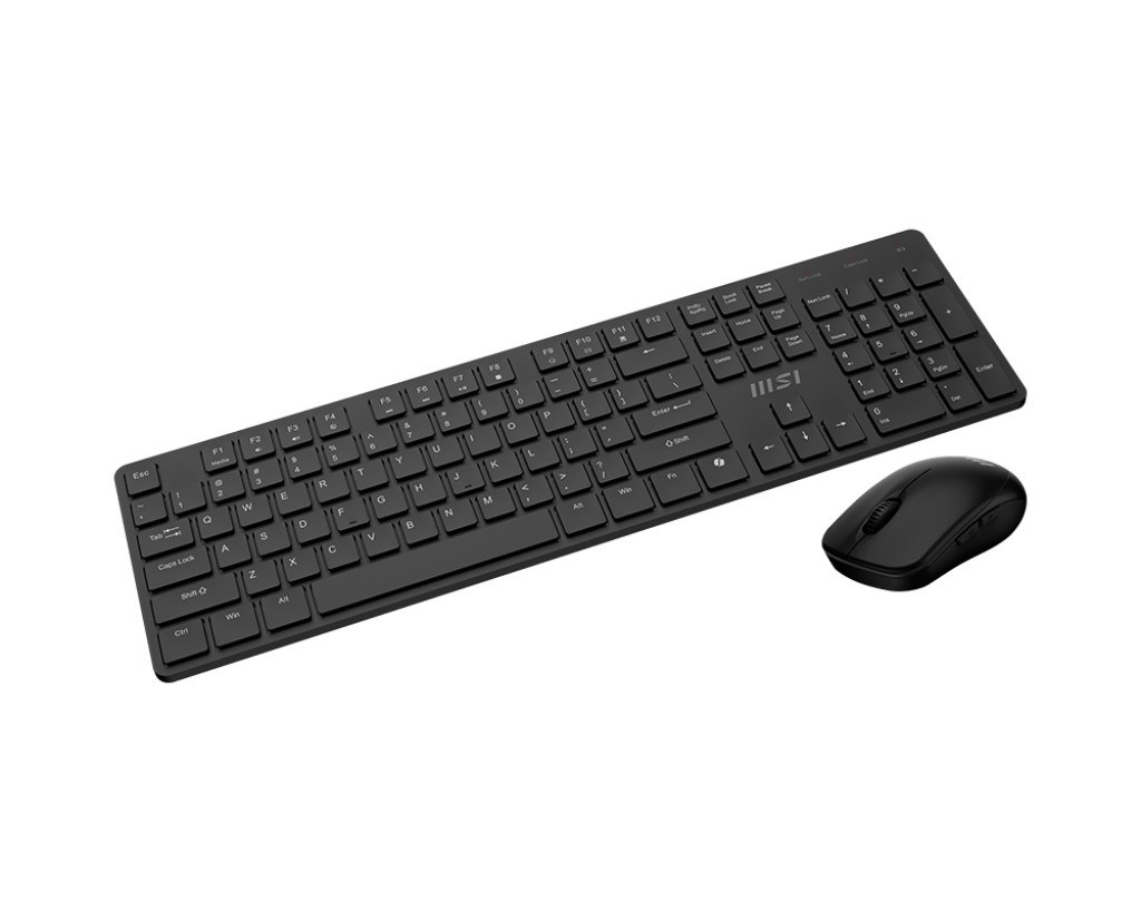 MSI GG FORGE K200 W COMBO TR 2.4GHz WIRELESS, 600mAH Lithium battery. Mouse; Pixart Optical Sensor, 1600 DPI - 3