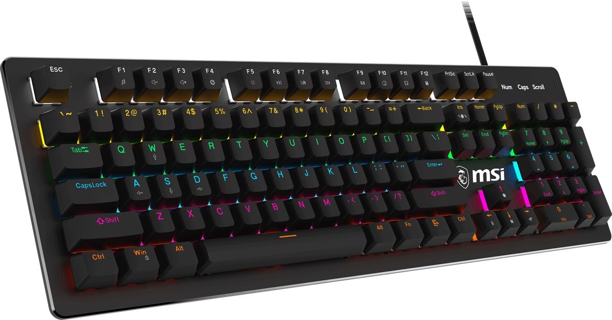 MSI GG FORGE GK300 RED TR GAMING KEYBOARD MEKANİK RED SWITCH RGB BACKLIGHT - 3
