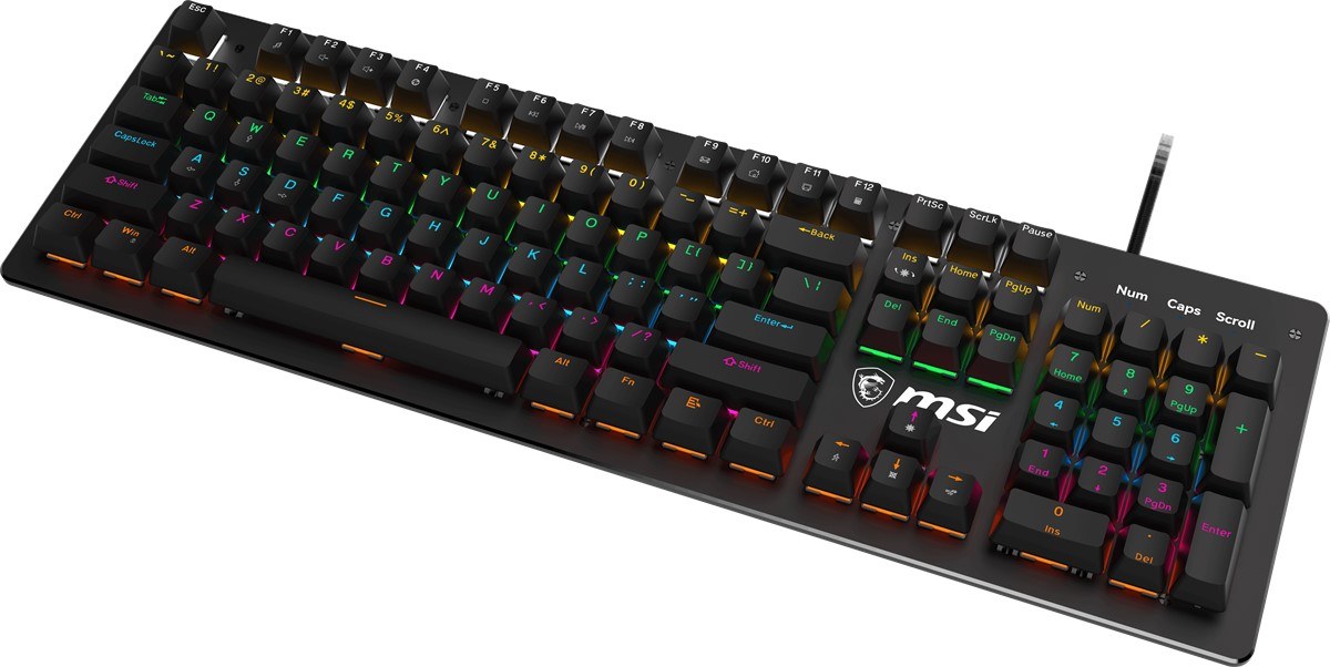 MSI GG FORGE GK300 RED TR GAMING KEYBOARD MEKANİK RED SWITCH RGB BACKLIGHT - 5