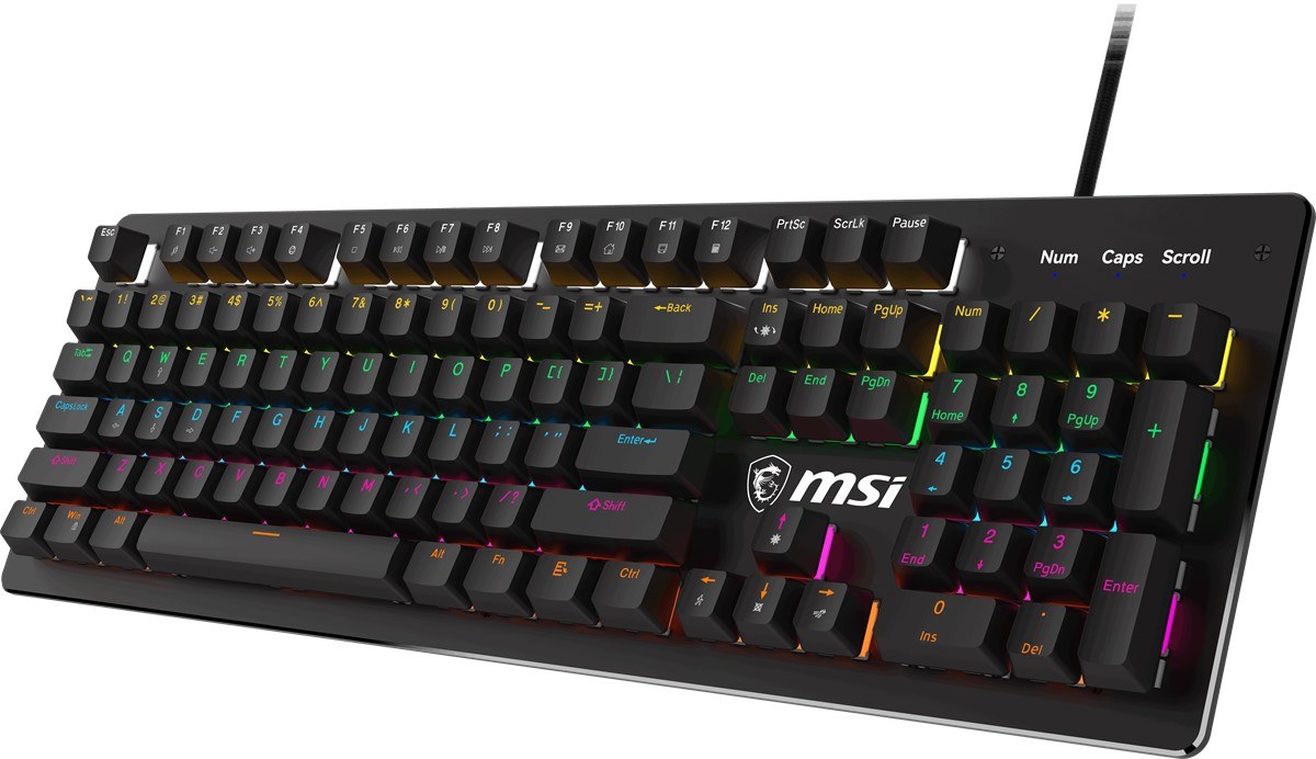 MSI GG FORGE GK300 RED TR GAMING KEYBOARD MEKANİK RED SWITCH RGB BACKLIGHT