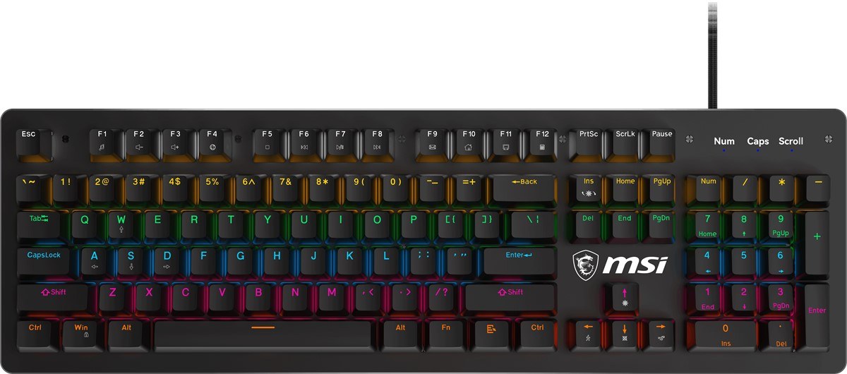 MSI GG FORGE GK300 RED TR GAMING KEYBOARD MEKANİK RED SWITCH RGB BACKLIGHT - 2