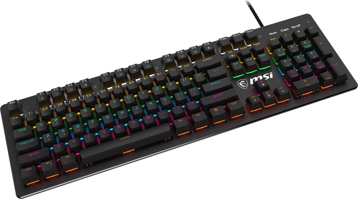 MSI GG FORGE GK300 RED TR GAMING KEYBOARD MEKANİK RED SWITCH RGB BACKLIGHT - 4