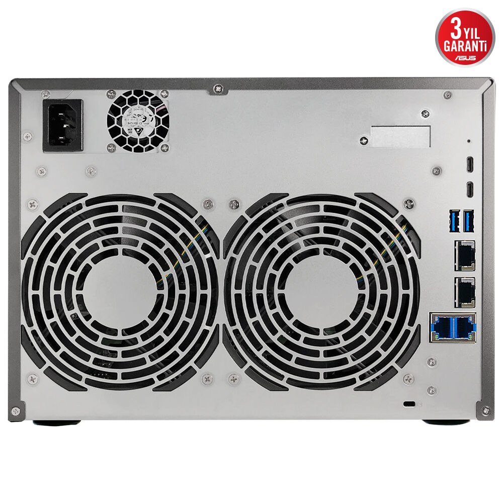 ASUSTOR AS6808T AMD RYZEN V3C14 8 YUVALI 16 GB DDR5 ECC 64GB RAM DESTEĞİ M2 x4 5GBE x2 10GBE x2 USB 4 x2 USB 3 x3 PCIe x1 - 4