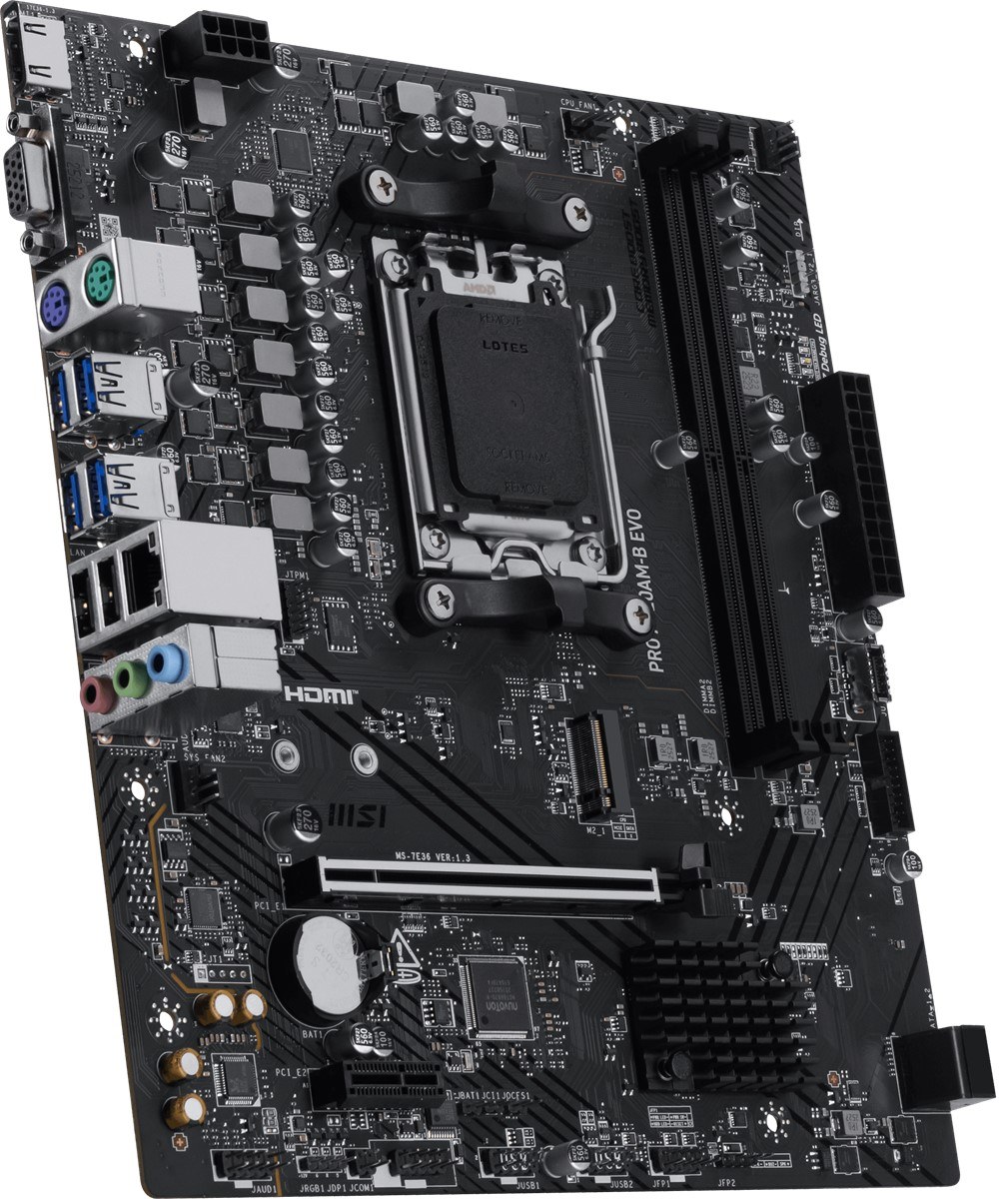 MSI MB PRO A620AM-B EVO AM5 DDR5 6800MHZ(OC) ARGB HDMI VGA M.2 USB3.2 JARGB_V2 MATX - 5